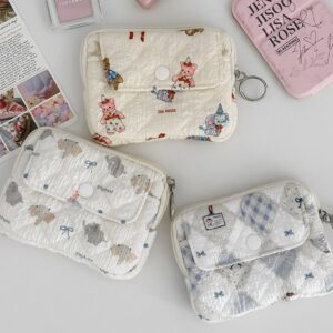 Quilted Cartoon Coin Purse Card Holder