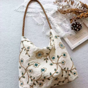 Handmade Floral Canvas Tote Bag