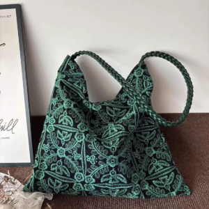 Handmade Embroidery Canvas Tote Bag